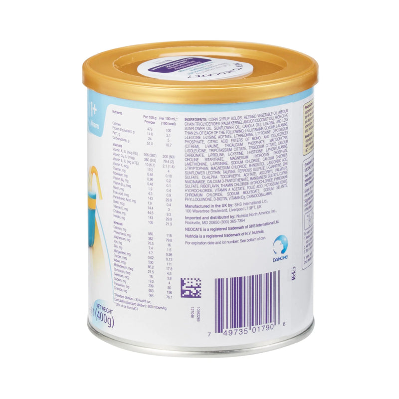 Neocate Junior Amino Acid–Based Powdered Formula, 14.1-ounce can