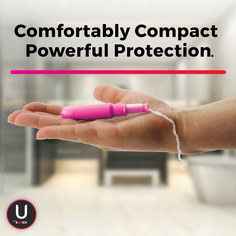 Tampon U By Kotex Click Super Absorbency Plastic Applicator Individually Wrapped (16/BX) 