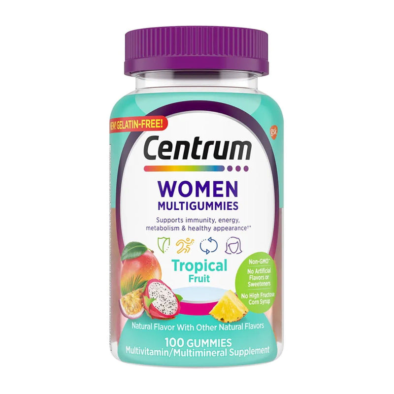 Centrum Women MultiGummies Assorted Natural Fruit Flavors (Bottle of 100)