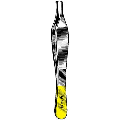 Sklar TC Adson Tissue Forceps - 4-3/4", Straight, 1x2 Teeth - 93-1116