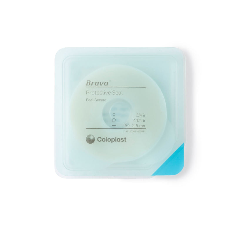 Ostomy Seal Brava Thin 3/4 Inch (18mm) Stoma 2-1/4 Inch (57 mm) For Use with Ostomy Pouch (Box of 10)