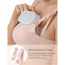 Nursing Bra Momcozy 34 to 36 Inch Chest Medium Beige Back Hook and Eye Closure Adjustable Shoulder Strap (Each)