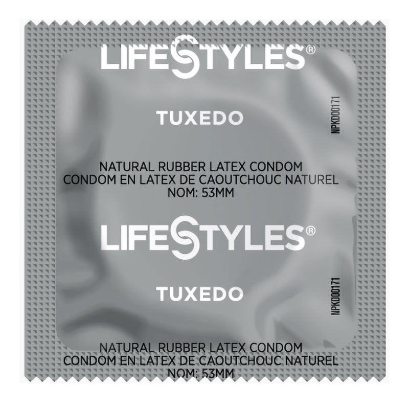 Lifestyles Tuxedo Lubricated Latex Condoms (Case of 1008)