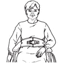 SkiL-Care Chair Waist Belt Restraint, 5 x 26 x 42 in., Blue (Each)