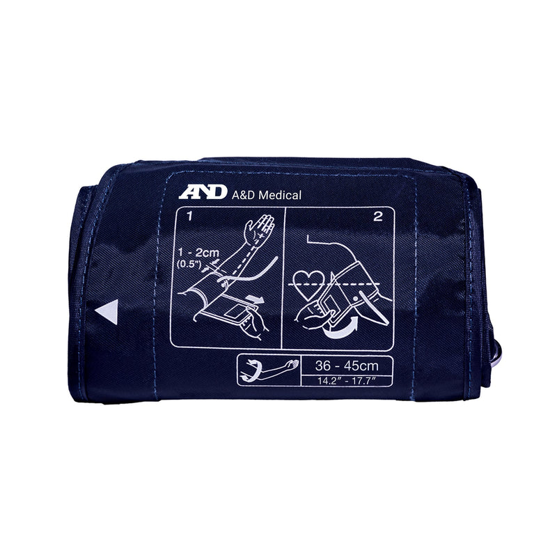 A&D Engineering Reusable Blood Pressure Cuff Accufit 36 to 45 cm Arm Nylon Cuff Large Cuff 