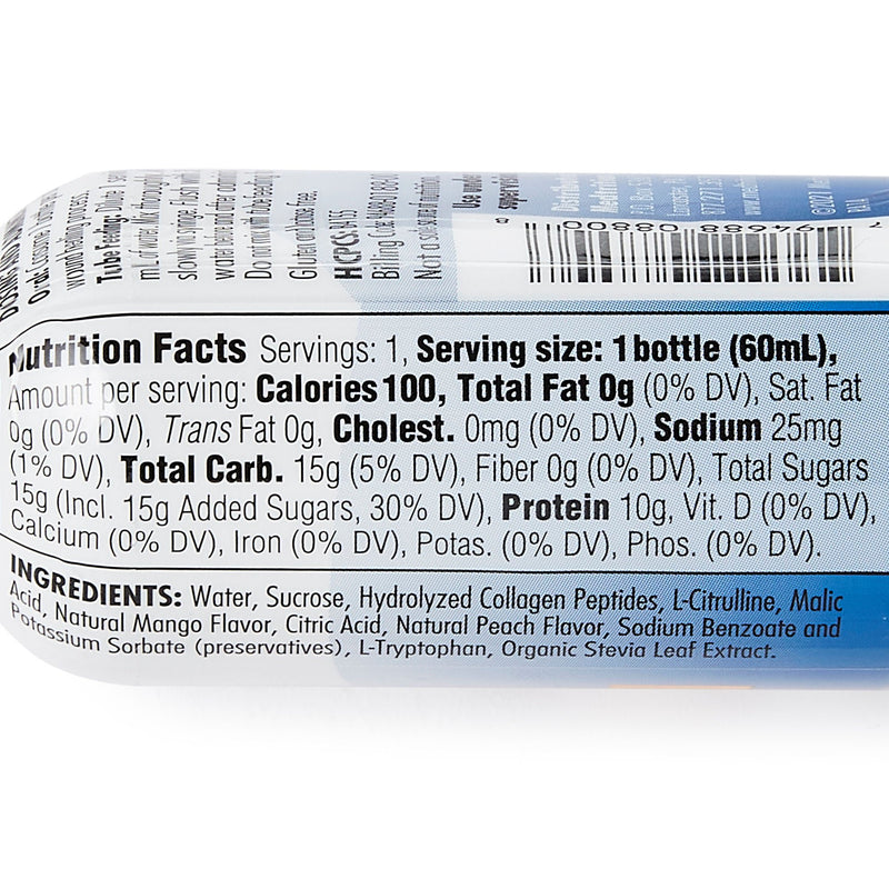 Expedite Mango-Peach Concentrated Collagen Dipeptides Medical Food, 2-oz. (Case of 48)