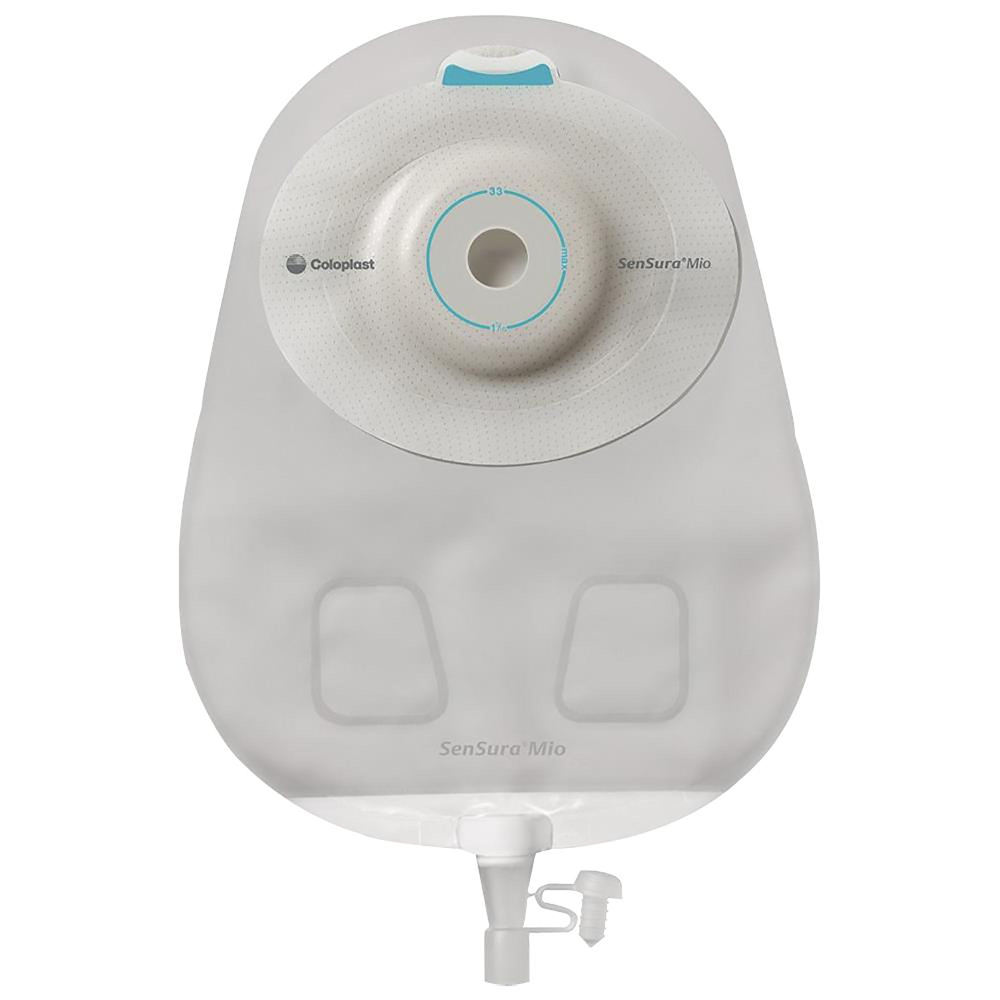 Coloplast SenSura Mio Convex Light 1-Piece Transparent Urostomy Pouch, 25mm Stoma (10/BX) 