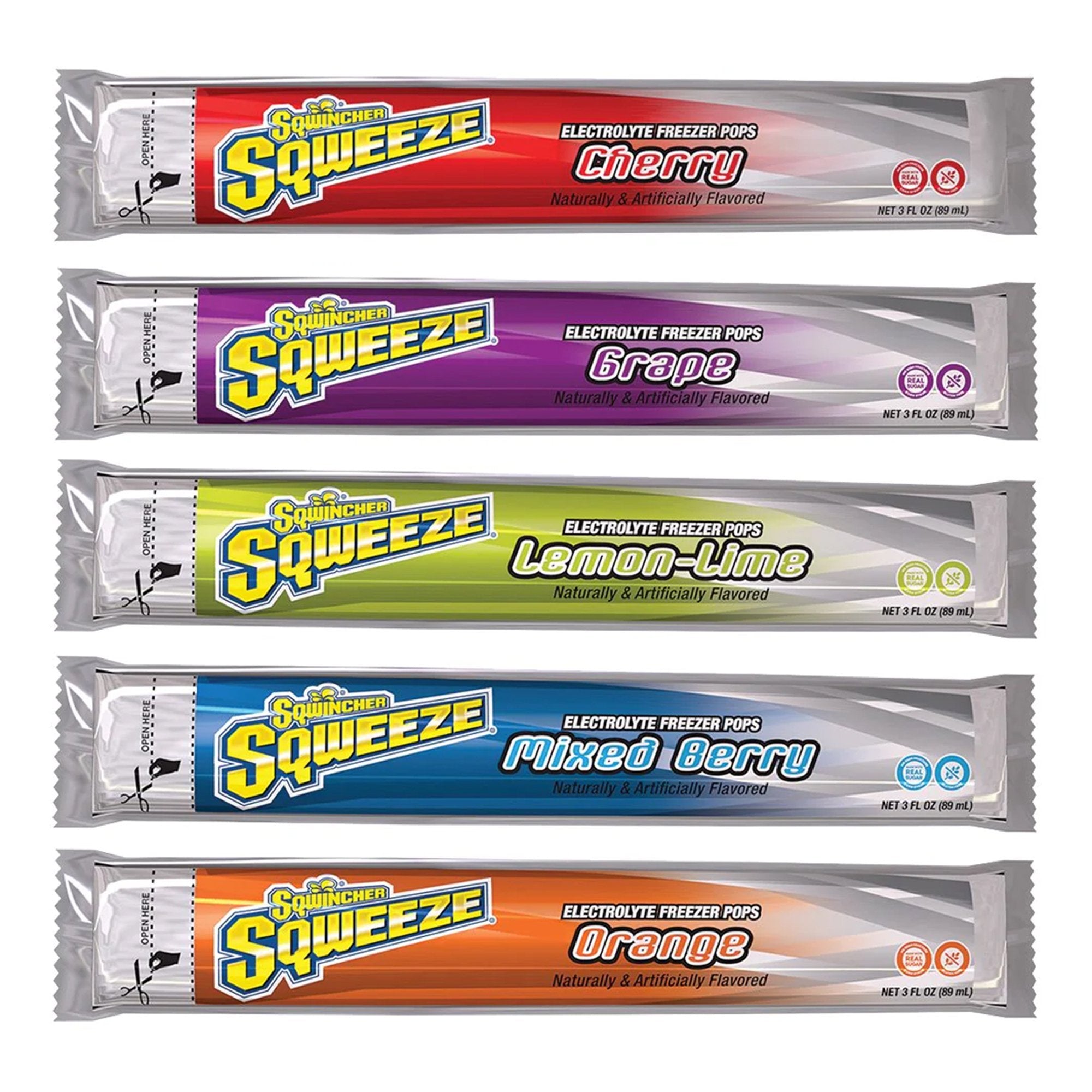 Kent Precision Foods Sqwincher Squeeze Assorted Flavors Electrolyte Freeze Pop (150/CS) 