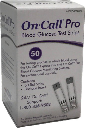 Acon Laboratories On Call Pro Blood Glucose Test Strips (2400/CS) 