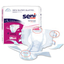 Seni Super Quatro Severe Absorbency Incontinence Brief, Large (Case of 36)