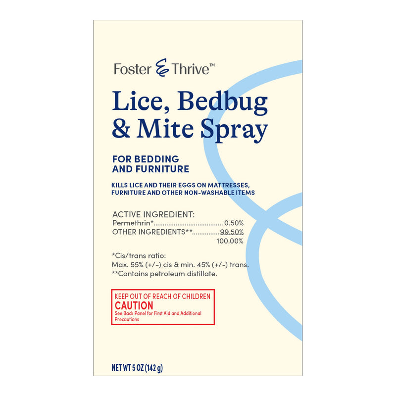 Foster & Thrive Lice, Bedbug, and Mite Furniture Spray, 5-ounce aerosol spray (Each)