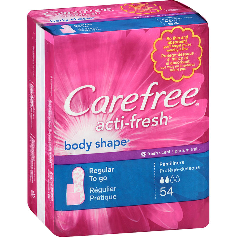 Carefree Panty Liners, Regular (Pack of 54)