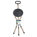 Drive DeVilbiss Healthcare drive Aluminum Seat Cane, 34 – 38 Inch Height 