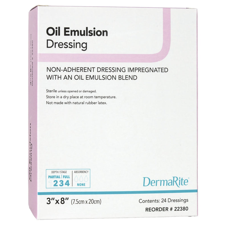 Sion Brands LLC DermaRite Oil Emulsion Impregnated Dressing, 3 x 8 Inch (24/BX) 