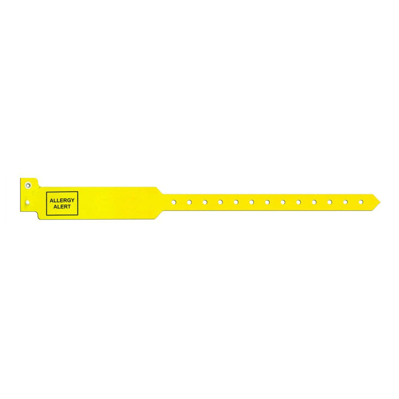 PDC Healthcare Sentry SuperBand Allergy Alert Identification Band, 12 – 13 Inch, Yellow (250/BX) 