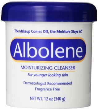 Emerson Healthcare Albolene Mineral Oil / Petrolatum Facial Cleanser, Unscented, 12-ounce Jar 