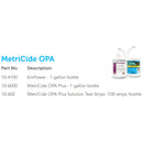 Metrex Research MetriCide OPA Plus OPA High-Level Disinfectant,1 gal Jug (4/CS) 