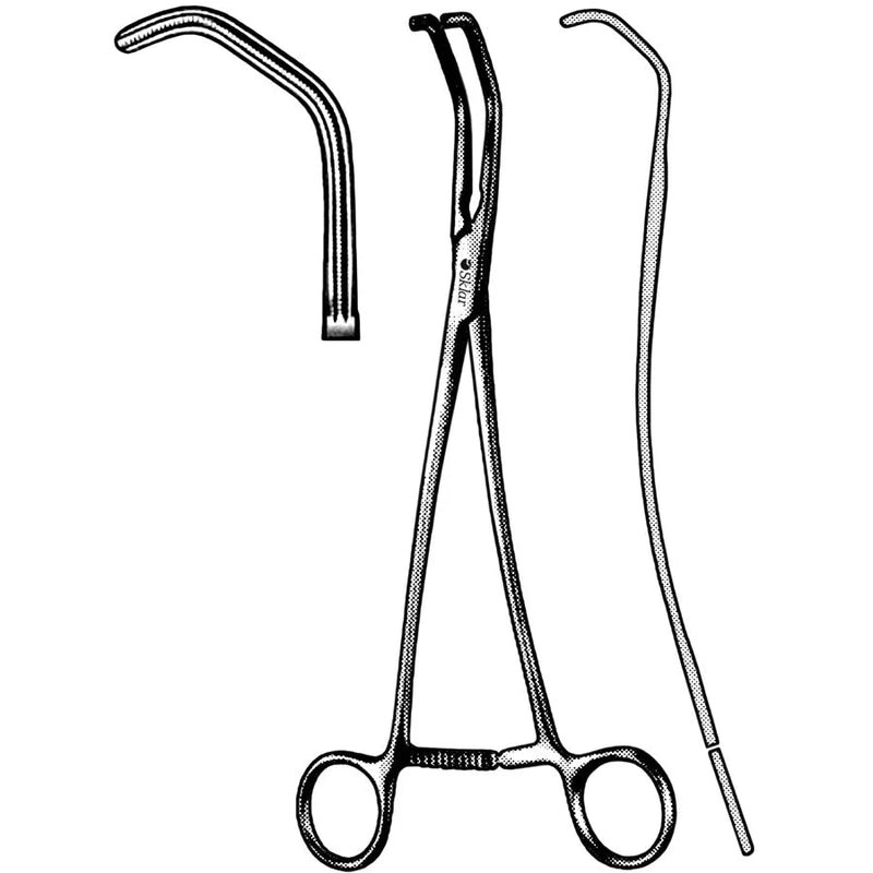 Sklar DeBakey Atraumatic Vena Cava Clamp (CensiTrac Marked) - 9" - 52-6612c 