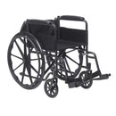 Drive DeVilbiss Healthcare drive Silver Sport 1 Wheelchair, 18-Inch Seat Width 