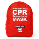 CPR Face Mask with Case One Way Valve Single Use (Each)