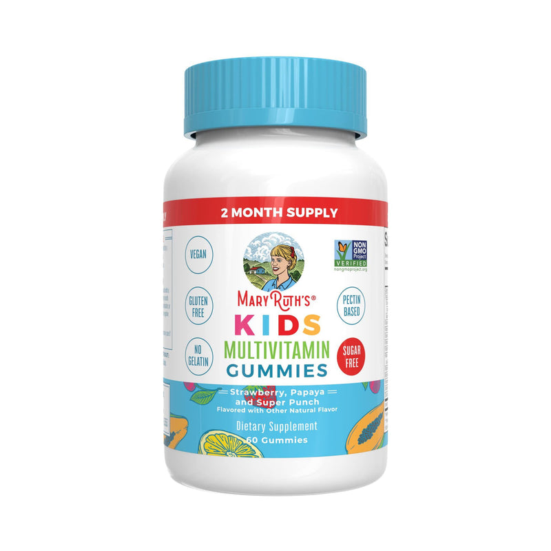 Dietary Supplement Mary Ruth's Kids Multivitamin Vitamin A / C / D / E 390 mcg - 10 mg - 3 mcg - 4 mg Strength Gummie 60 Per Bottle Fruit Flavor (Case of 360)