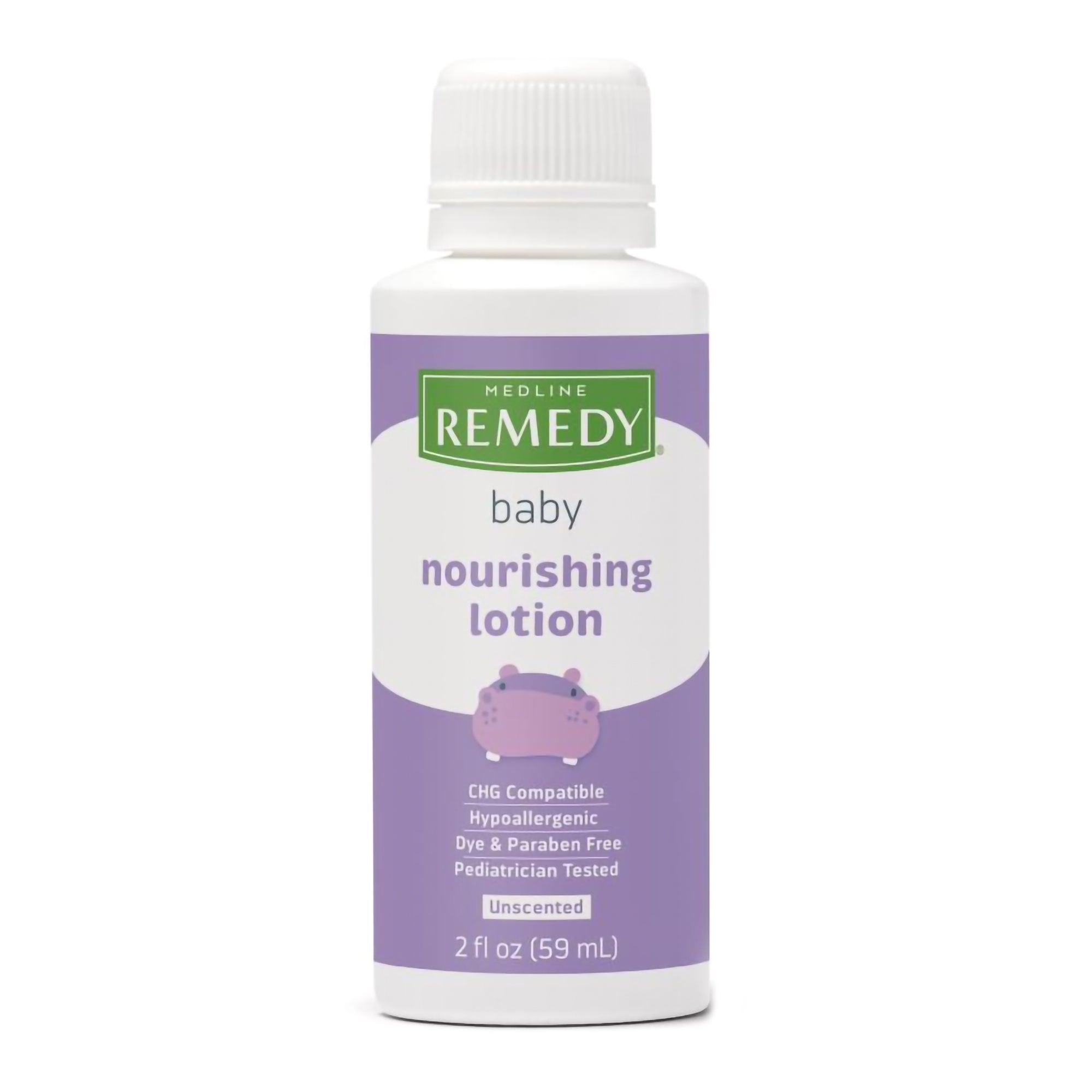 Baby Lotion Medline Remedy 2 oz. Bottle Unscented Lotion CHG Compatible (Case of 96)