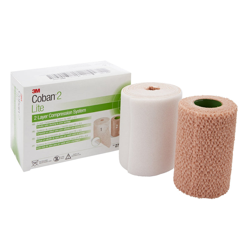 Solventum Corporation 3M Coban 2 Lite Two-Layer Compression Bandage System, 10 cm x 4.7 meters (8/CS) 