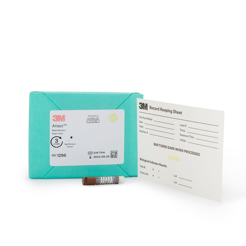 3M Attest Rapid Readout Sterilization Biological Indicator Pack (Case of 25) 