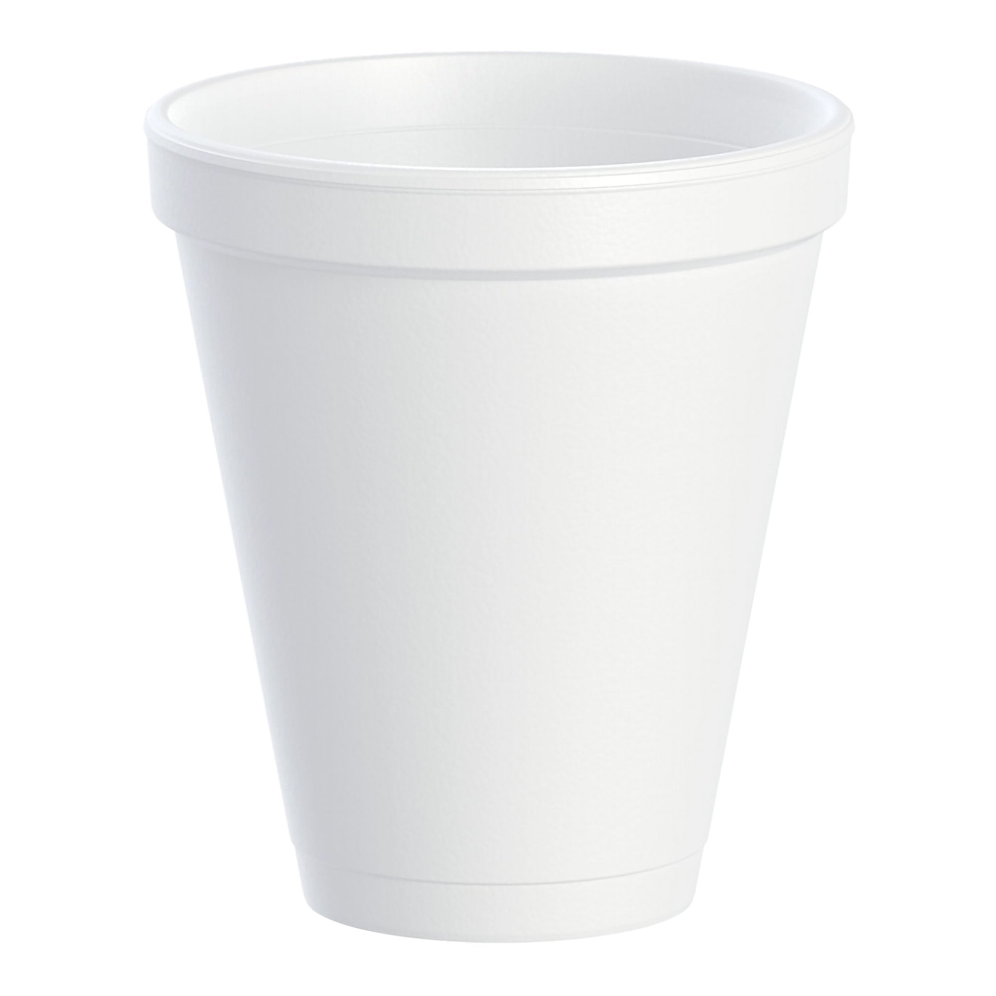 RJ Schinner Co Dart Drinking Cup, White, Styrofoam, Disposable, 12 oz (1000/CS) 