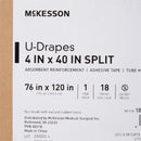 McKesson Brand McKesson Sterile U-Drape with Split, 76 x 120 Inch (18/CS) 