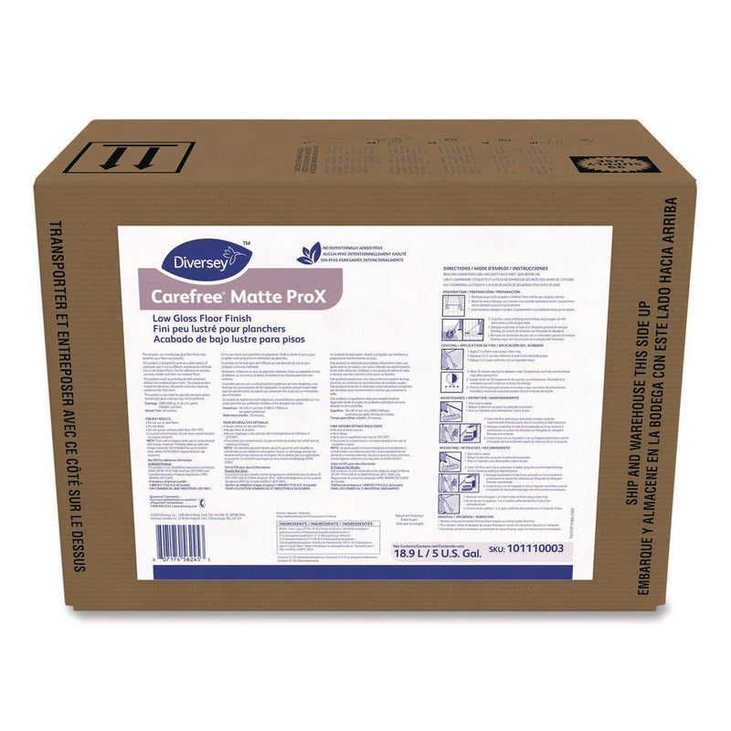 Floor Finish Diversey Carefree Matte P Liquid 5 gal. Bag In Box Ammonia Scent