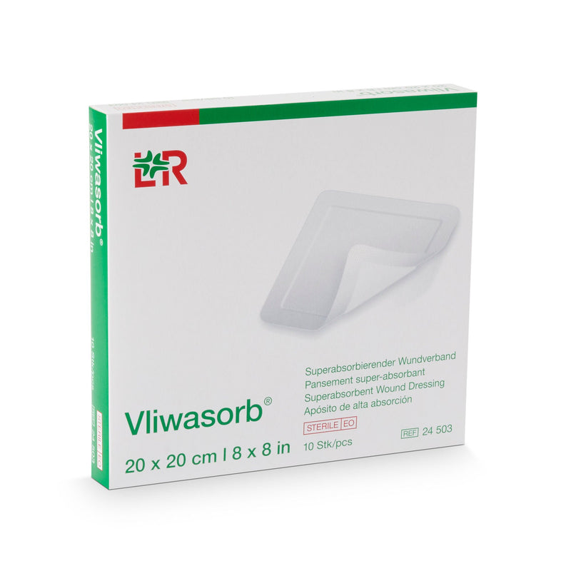 Vliwasorb Superabsorbent Wound Dressing, 8 x 8 Inch