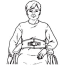 Skil-Care SkiL-Care Chair Waist Belt Restraint, 5 x 26 x 42 in., Blue 