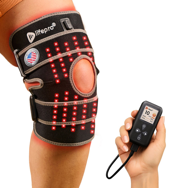 Light Therapy Knee Brace BioRecover One Size Fits Most Hook and Loop (Each)