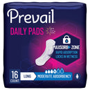 Prevail Daily Pads Moderate Bladder Control Pad, 11-Inch Length (Case of 144)