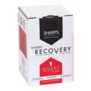 Sharps Recovery System Mailback Sharps Collector, 1 Quart, 4½ x 4½ x 7 Inch (Each)