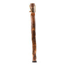 Brazos Exotic Leather Safari Hickory Rustic Walking Stick, 58-Inch (Each)