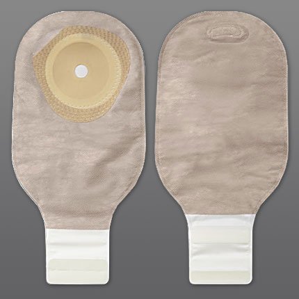 Premier One-Piece Beige Filtered Colostomy Pouch, Pre-cut to Fit 35 mm Stoma (Box of 10)