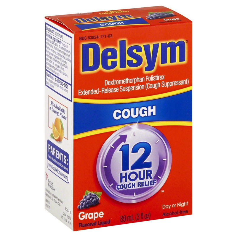 Delsym 12 Hour Cough Relief, Grape Flavor (Each)
