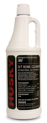 Husky 302 Detergent Thickened Toilet Bowl Cleaner, Foral Scent, 32 oz. (Case of 12)