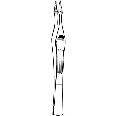 Merit Carmalt Splinter Forceps - 4-1/4", Straight - 97-791