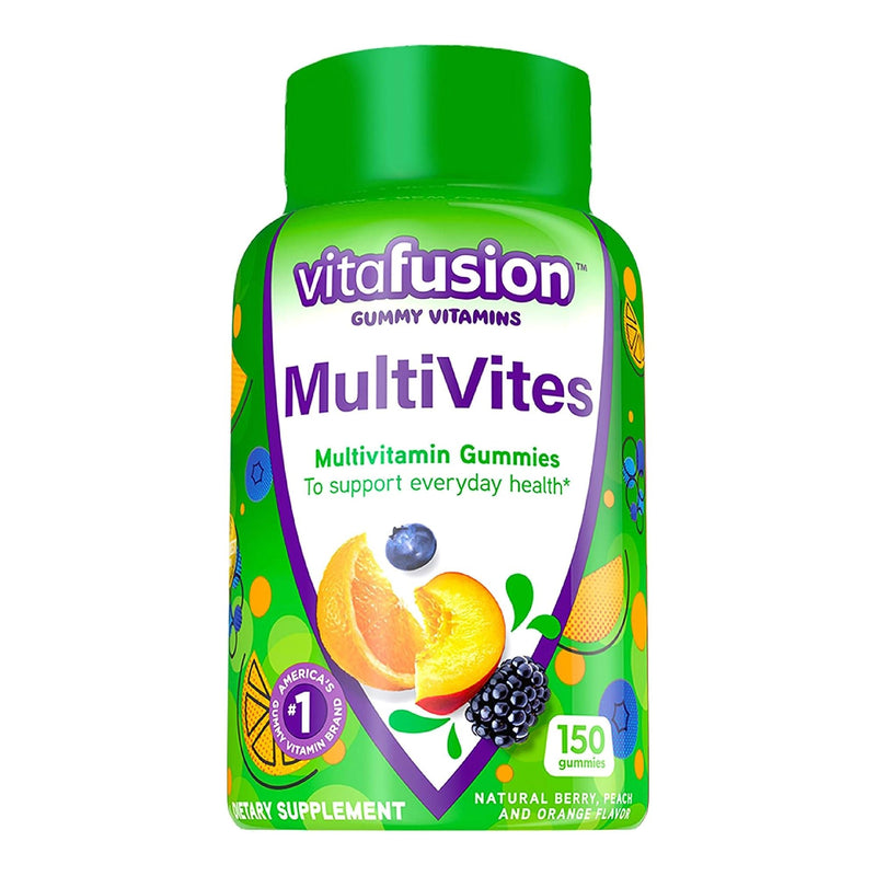 vitafusion MultiVites Gummies, Berry, Peach and Orange Flavors (Bottle of 150)