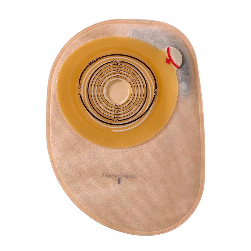 Assura Flat One-Piece Opaque Colostomy Pouch, Cut to Fit Stomas 20 – 75mm (Box of 30)