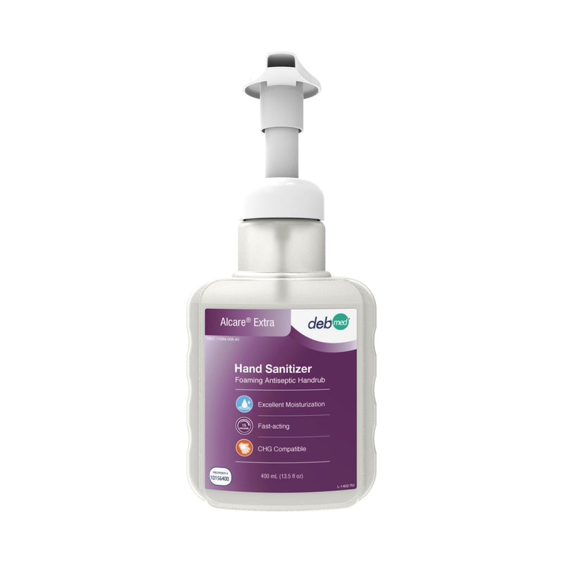 Alcare Extra Foaming Antiseptic Handrub Hand Sanitizer, 400 mL Pump Bottle (Case of 6) 