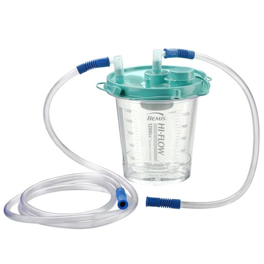 Bemis 1200cc Hi-Flow Suction Canister Kit  Case of 48