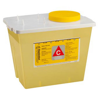 Bemis 2-Gallon Chemotherapy Container - Yellow