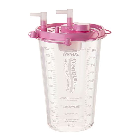 Bemis 2000cc Contour Liposuction Canister (12/Case)