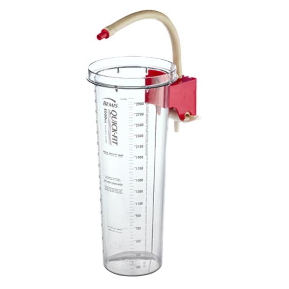 Bemis 3000cc Quick-Fit Suction Liner System Reusable Outer Canister  Case of 10