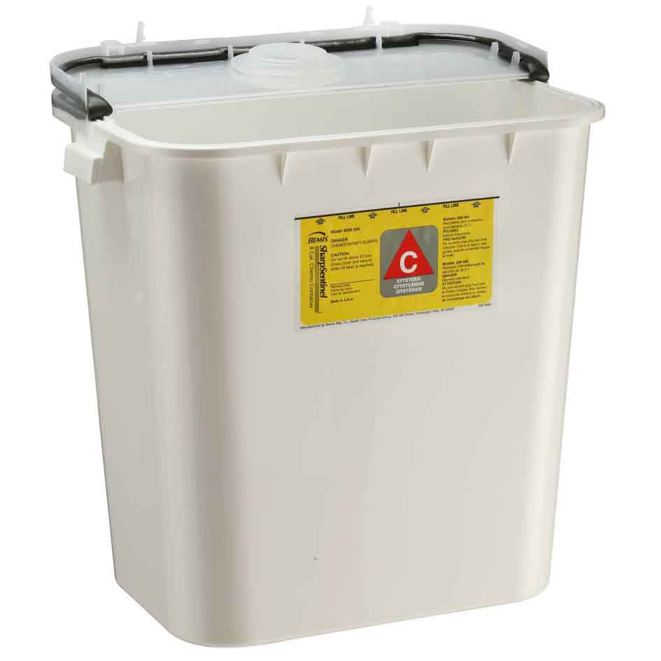 Bemis 8-Gallon Chemotherapy Container - White