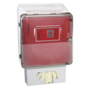 Bemis Glove Box Holder for SharpSentinel Wall Cabinet attached to Cabinet